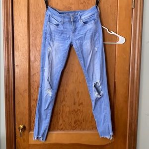 American Eagle Ripped Blue Jeans